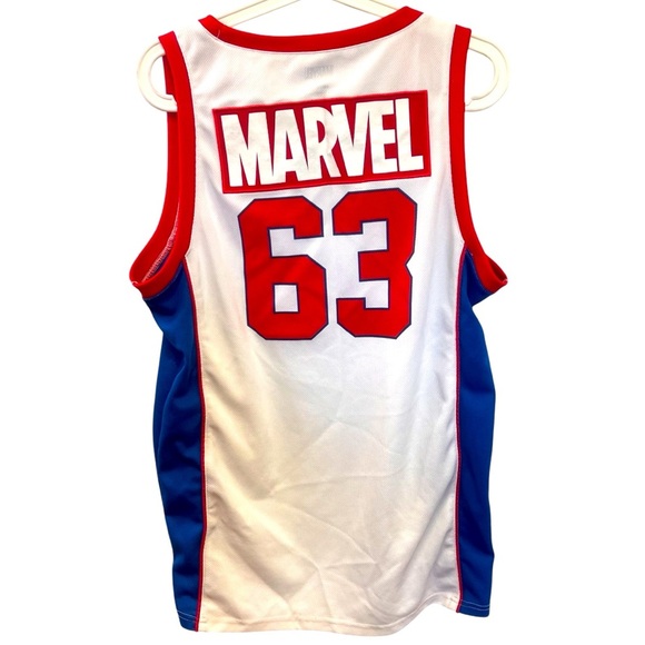 Marvel Avengers Embroidered Appliqué Tank Jersey #63 Size Small - Picture 3 of 7